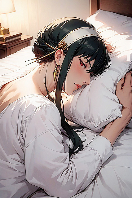 Yor Briar Lying in Bed for Intimate Family Moments in Steamy Hentai POV