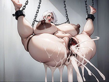 Wide-Hipped Spread Legs Leading to Extreme PussyCum Overflow in Hentai AIPorn