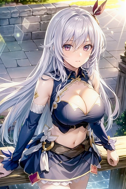 Eleonora from Lord Marksman and Vanadis Enjoying Top-Down Dusk Hentai Pleasure