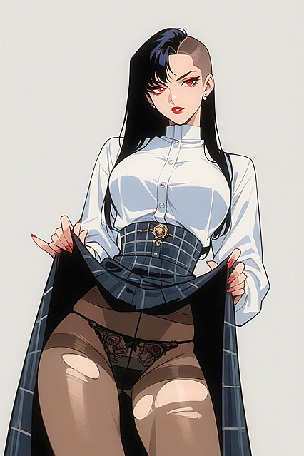 Waist-Shot Bobcut Babe Shows Off Her Tiny 18+ Ass in Hentai Bliss