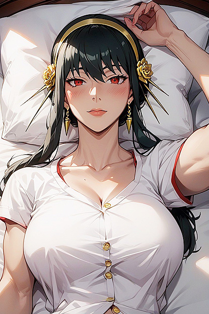 Lying Down POV Picture with Seductive Hentai Women
