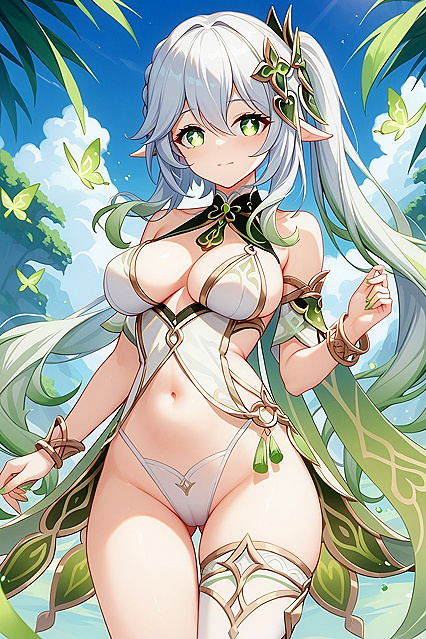 Nahida from Genshin Impact Stars in Seductive Hentai AI Picture