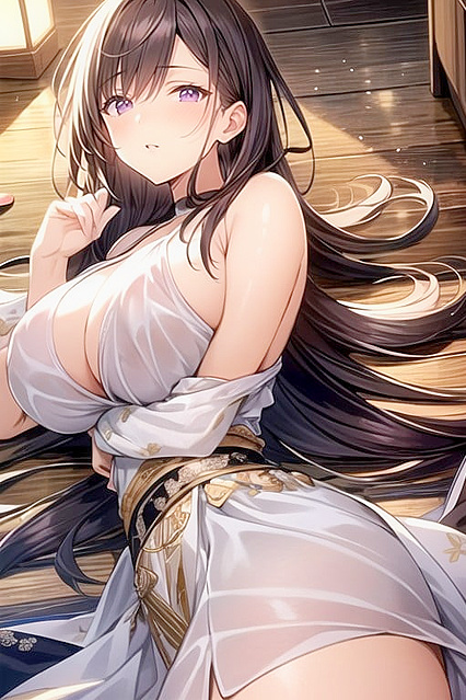 Dusk's Harem Adventures with Seductive Purple-Eyed Beauties