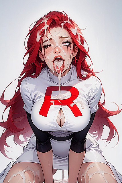 Cum Drinking Spree with  Ahegao Faces in Extreme Hentai Picture