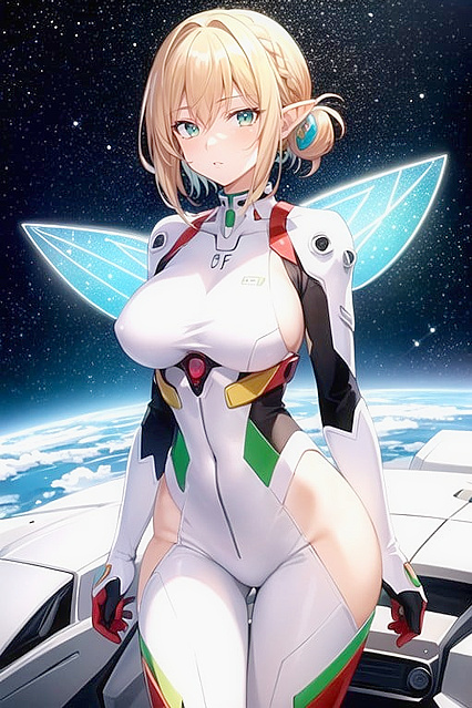 Red-Haired Space Babe with White Braids Teased into Ecstatic Hentai Pleasure
