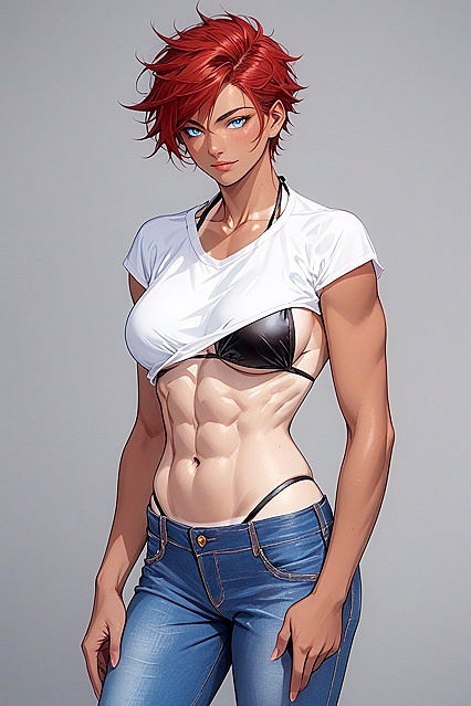 Highly Detailed Hentai AI Porn with a Casual Model Seduction Image