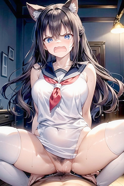 Sailor Uniform CowGirl 18+ Rides Hard in Shocking Hentai Picture