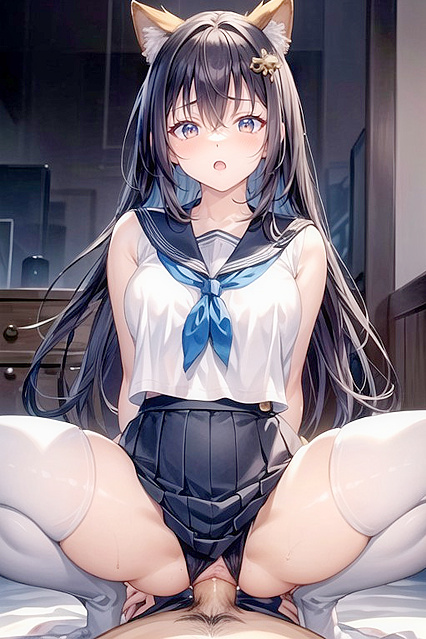 Small Breasts Bound Behind Her Back for Steamy CowGirl 18+ Hentai Picture
