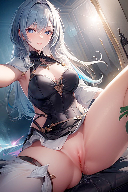 Skinny Girl 18+ Shows Off Her Bottom in Seductive Hentai Selfies