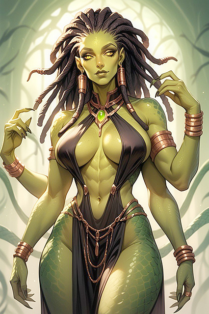 Alien Woman Wrapped in Living Clothes for  Hentai Pleasure