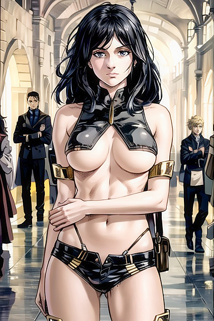 Pieck from Attack on Titan Shows Off Elbow Bra and Underboob in Steamy Hentai Image