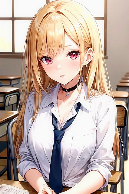 Kitagawa Marin from Sono Bisuke Doulu Falls into Passionate Hentai Love Images