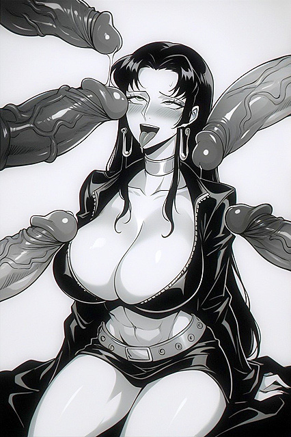 Boa Hancock Enjoying Passionate Moments with a Strong Black Man in Hentai AI Porn