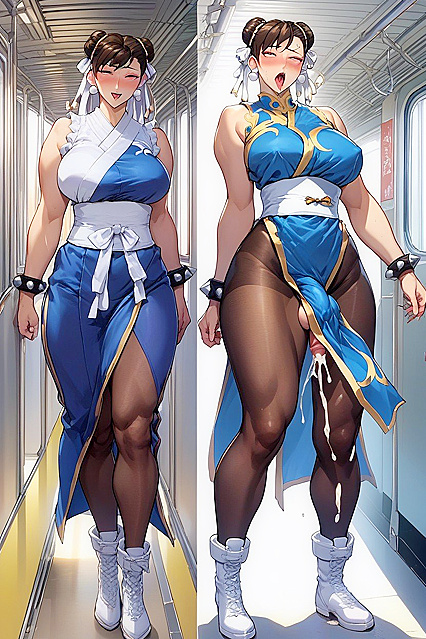 Chun Li Seduced by Takeda Hiromitsu's Unique Style in Japanese Hentai AI Picture