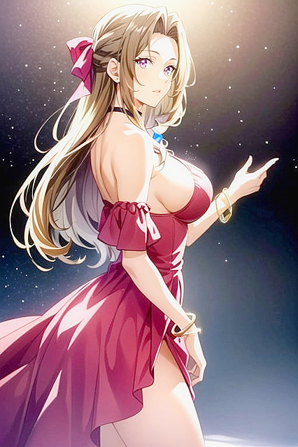 Aerith from Final Fantasy Gets Intimate in Detailed Pubic Hair Hentai Images