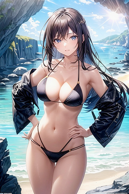 Beachside Ecstasy – Soft Light and Hands-On Picture in Seductive Hentai