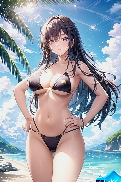 Ultra-Detailed Soft Light Hentai With Hands-On-Hips Picture