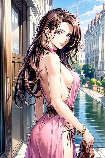 POV Comic Image with Succulent Sideboob in Steaming Hentai Picture