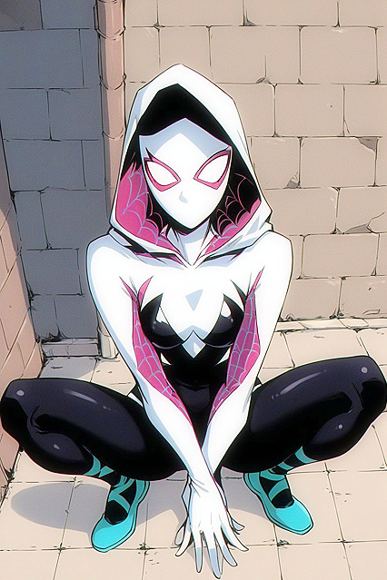 Chichi's Large Breasts and Wide Hips Seduce You in Her See-Through Dress Hentai Image