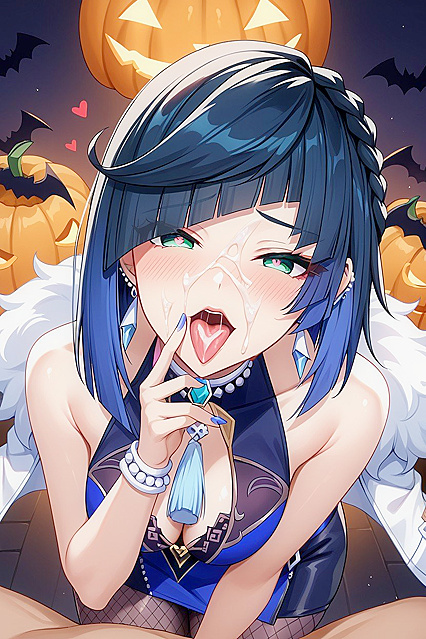 Seductive Blush and Sultry Tongue Tease in Extreme Hentai AI Picture
