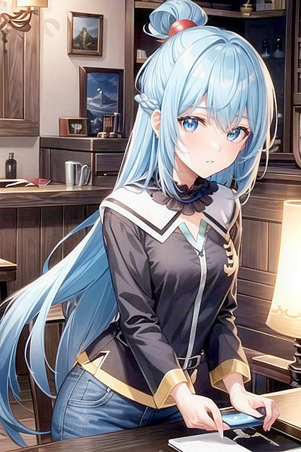 Aqua from Konosuba Teases in Megumin's Clothes for Steamy Hentai Fun