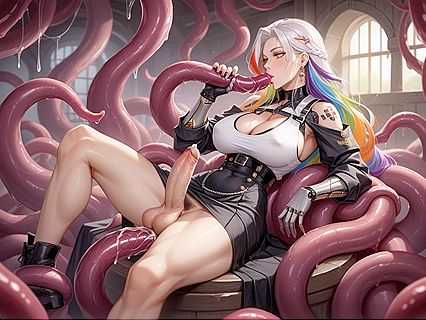 Small Breasted Maiden Seduced by Mystic Slimes in Medieval Hentai Fantasy