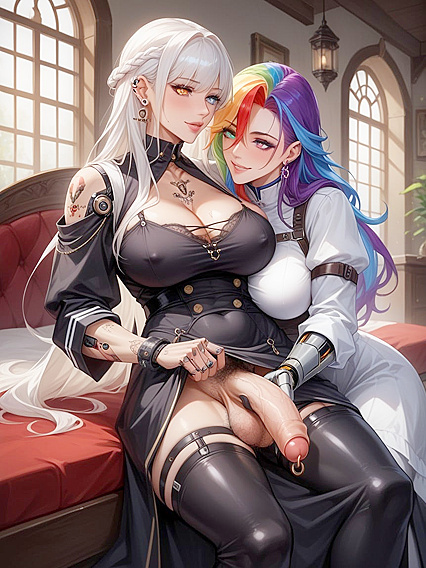 Heterochromatic Slime Girl 18+ with Tiny 18+ Tits in Steamy Hentai Picture