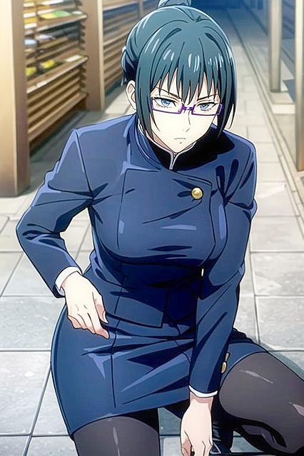 Maki Zenin from Jujutsu Kaisen Stars in Seductive Hentai AI Picture