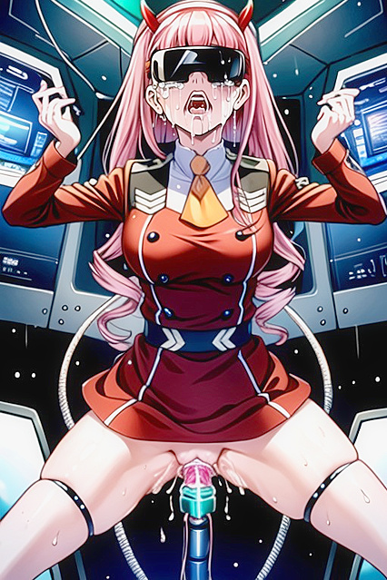 Rounded-Ass Beauty Gets Soaked in Raining hentai Picture