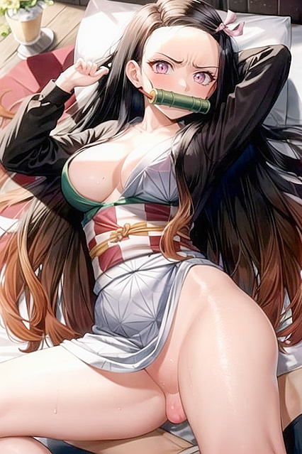 Angry Missionary Sex with Arms Raised in  Hentai Images