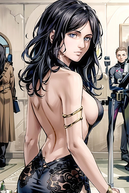 POV Picture with Seductive Sideboob in Exciting Comic Hentai Images