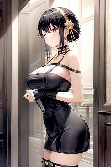 Yor Forger from Spy x Family Gives an  Blowjob in Third-Person Hentai Picture