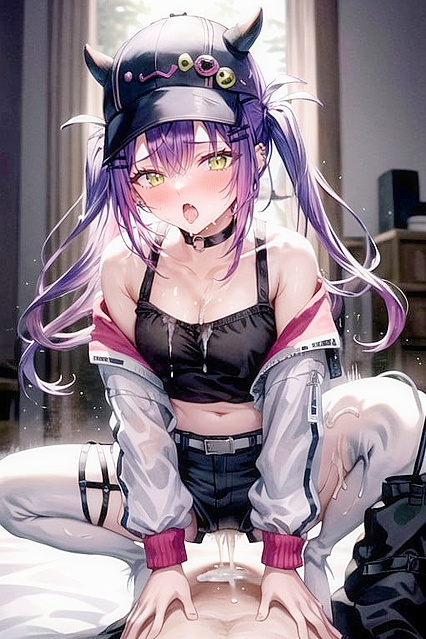 Tokoyami Towa's Full Body Blush inEmbarrassing Hentai Images