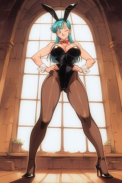 Bulma from Dragon Ball Shows Off Her Round Ass in Seductive Hentai Images