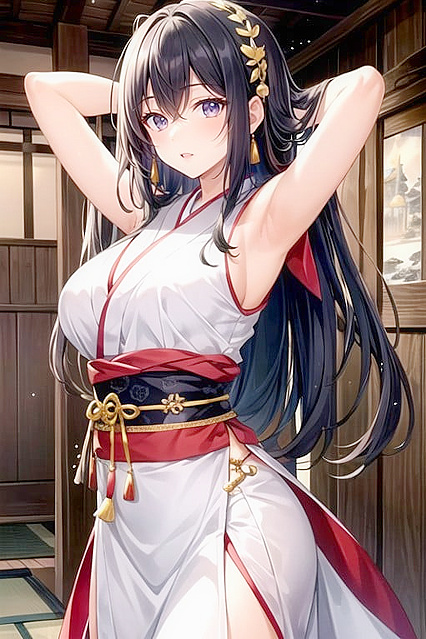 Arms Raised in Ecstasy – Japanese Hentai Porn Image for Pleasure