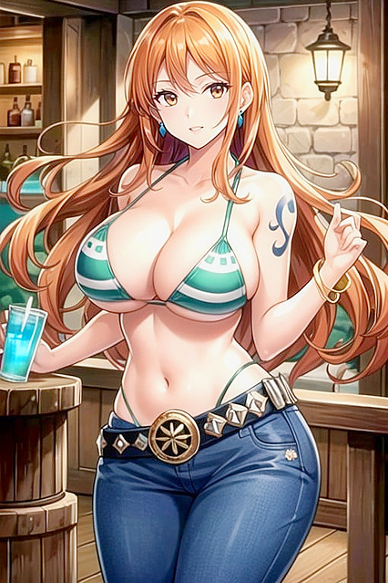Kitagawa Marin from Sono Bisuku Dōru Wa Koi O Suru Lifts Her Shirt for Busty Hentai Fun