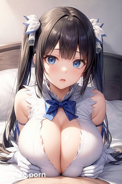 Hestia from Danmachi Gets Wild in Bedroom with Massive Breasts Hentai Picture