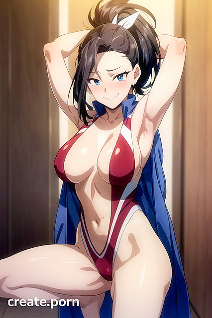 Big-Assed Beauty Squats Down for a Juicy Front-View Hentai Ai Hentai Image