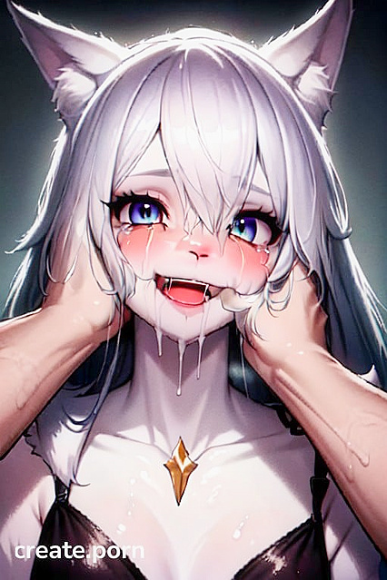 Furry Character Cries Happily While Sucking Thumb in Steamy Hentai Image