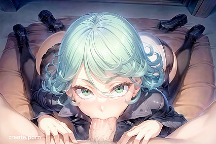 Laying Down While Giving a Sizzling Blowjob in Hentai AIPorn