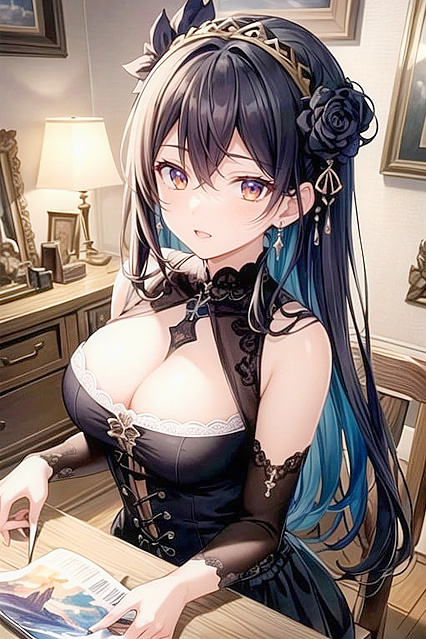 Thick Curves and Massive Booty Squeezed in  Hentai Picture
