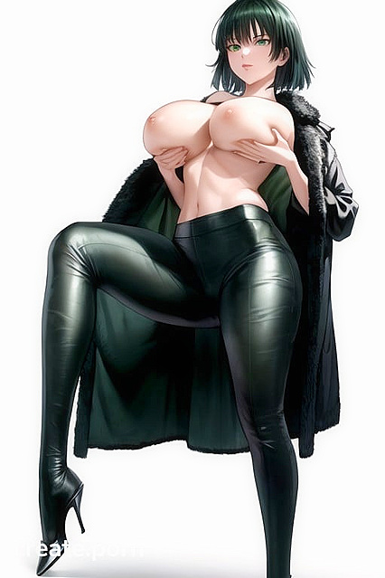 Fubuki from One Punch Man Gets Wild inStanding Position Boob-Grabbing hentai Picture