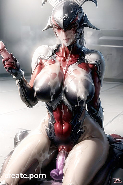Garuda from Warframe Takes Pleasure with  Dildo Inserts