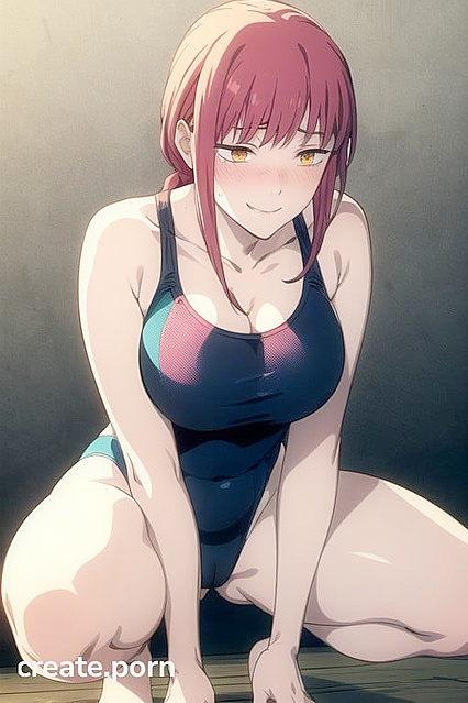 Undressing and Squatting in Erotic Crouch Positions for Steamy Hentai Images