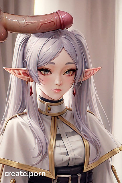 Frieren from Beyond Journey's End Takes On Head-In-Cock Hentai Adventures