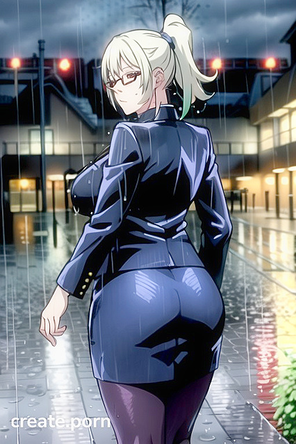 Maki Zenin's Plump Body and Seductive Red Eyes in Juicy Hentai Picture