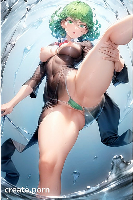 Bottom-Up in See-Through Uniform for naughty Hentai Fun