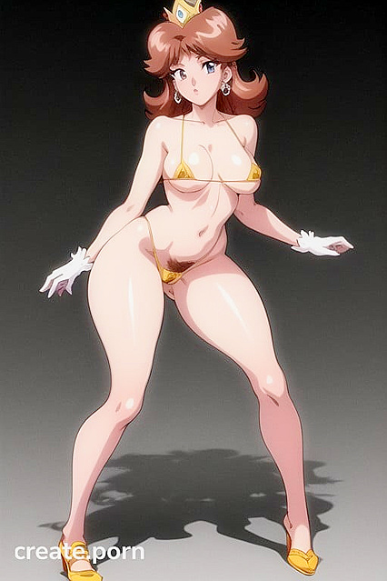 Daisy from Super Mario Gets Pleasured in Full-Body Hentai Picture