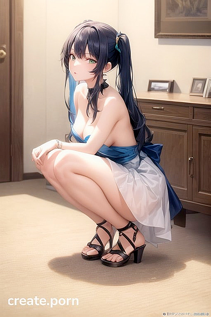 Topless Teen 18+ in Full Body Hentai Picture