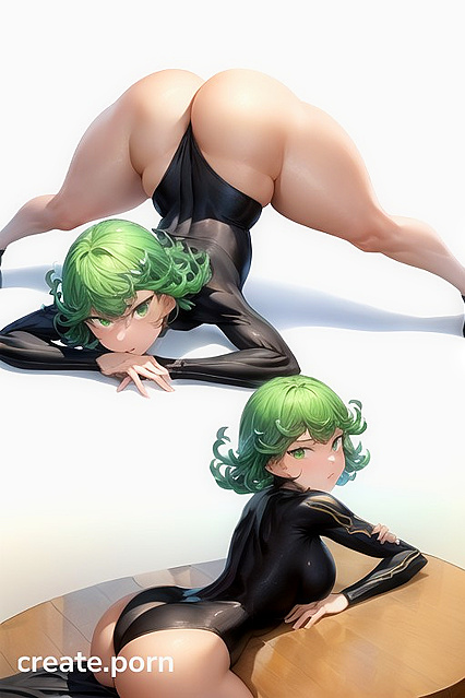 Tatsumaki from One Punch Man Shows Off Her Rounded Ass in Jack O' Lantern Pose